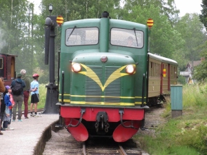 Lennakatten, lokomotorn SRJ Z6 , i Marielund