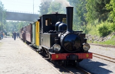 Östra Södermanlands järnväg, Ångansdag 2016, Nian redo för avgång i Läggesta