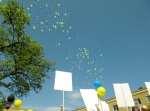 Rosendalsgymnasiet Uppsala, studentutspring, ballonger