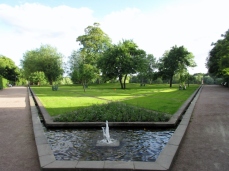 Pildammsparken, fontän och gräsmatta Malmö